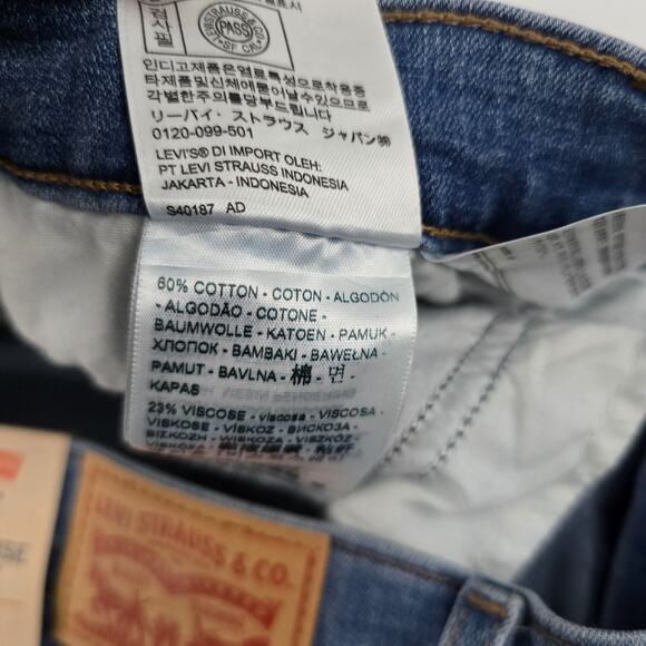 NWT Levis 721 high rise skinny jeans blue denim 16w womens 5838d - Picture 12 of 13